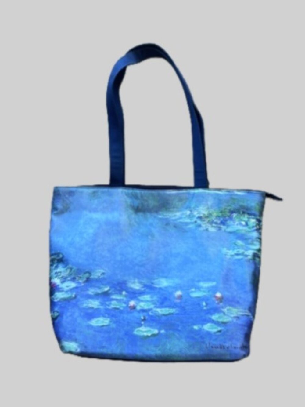 Monet Water Lilies Silky Tote — Art Institute of Chicago, Zippered Interior Pock